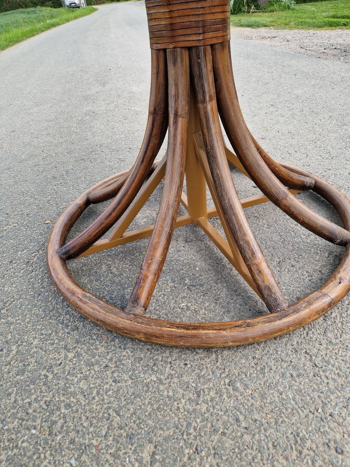 1970s bamboo living room set