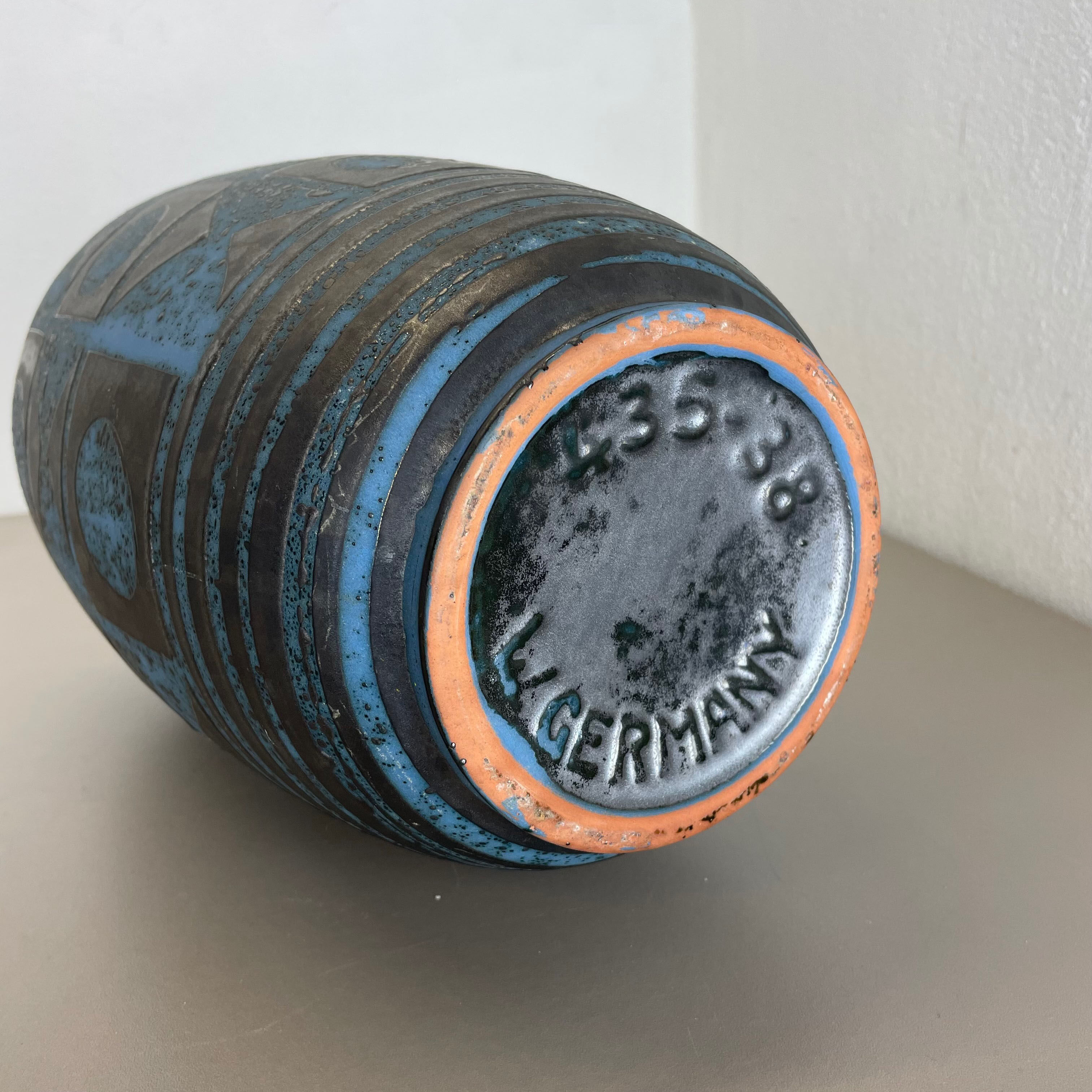 Fat Lava Ceramic "Ankara" Vase by Heinz Siery Carstens Tönnieshof, Germany 1960s