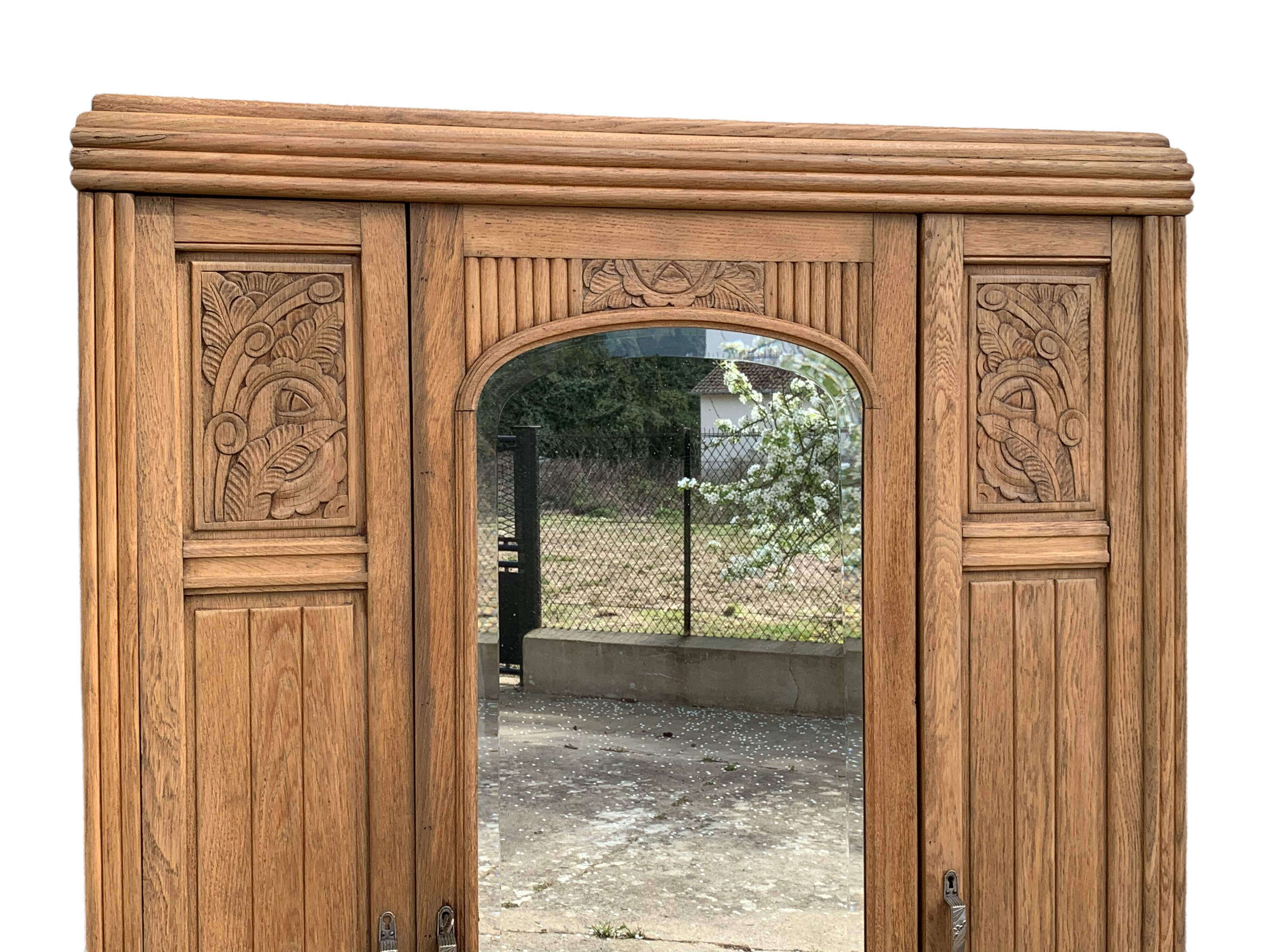 Parisian wardrobe raw wood 1920