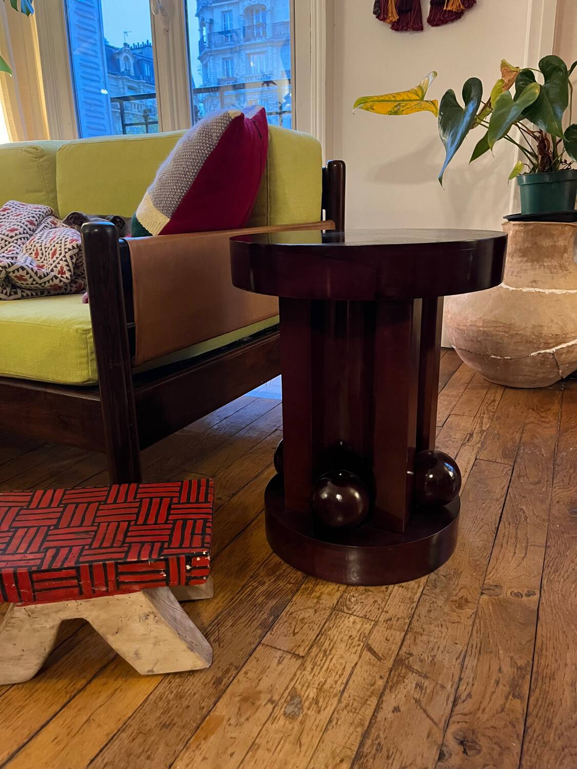 Nemesis Fleur Delesalle Monoprix brown stool