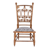 Chaise en rotin doré, 19e s