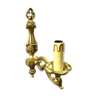Applique 1 lumière en bronze de style Louis XV