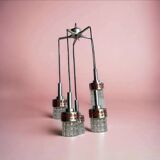 CASCADE LAMP / VINTAGE SOLID CHROME CHANDELIER