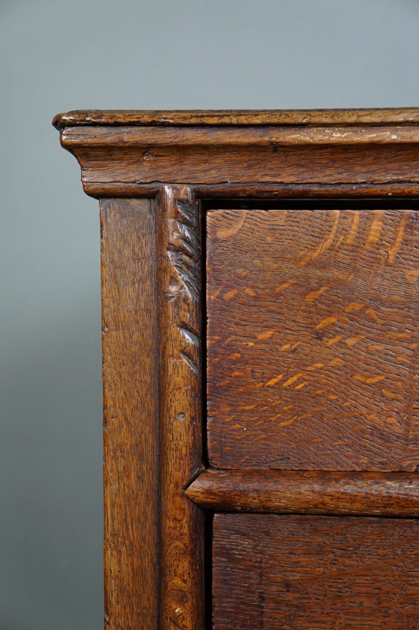 English oak chest of drawers late eighteenth century