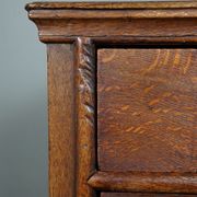 English oak chest of drawers late eighteenth century