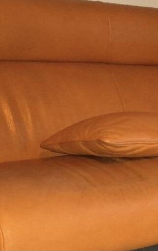 Designer leather sofa