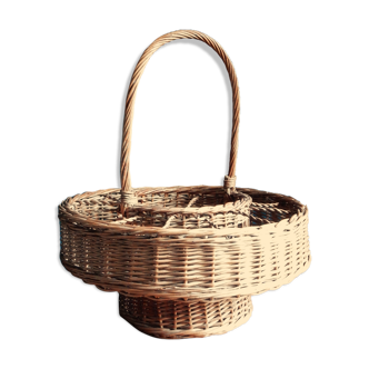 Bottle holders and wicker glasses