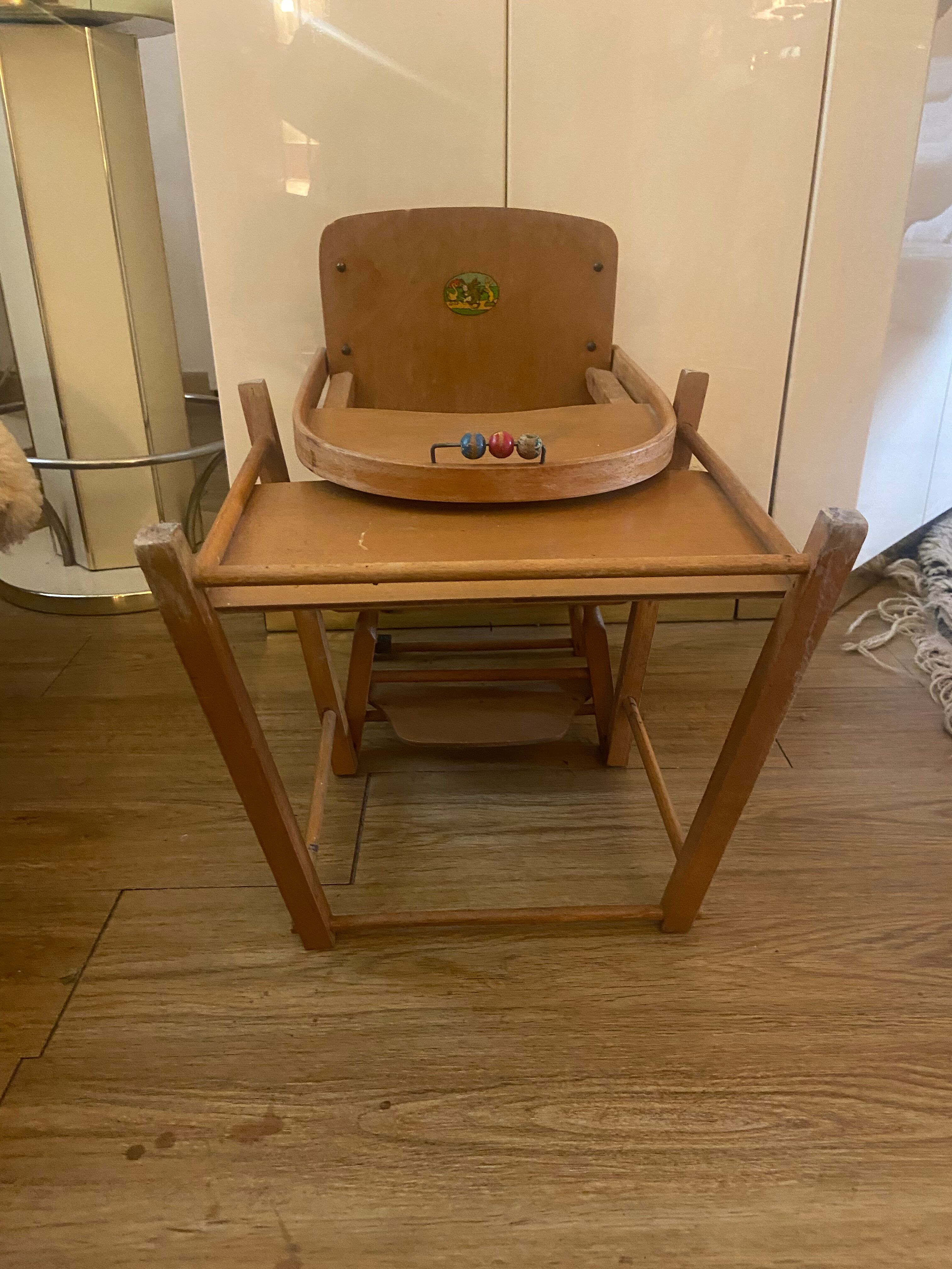 Vintage doll high chair