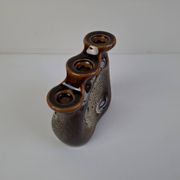 Mid-Century Modern Triple Candle Holder by Ditmar Urbach, Czechoslovakia, 1
