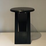 Suzy stool Adrian Reed black folding stool, 1980s design