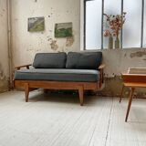 Daybed expandable Scandinavian 2-seater bench
