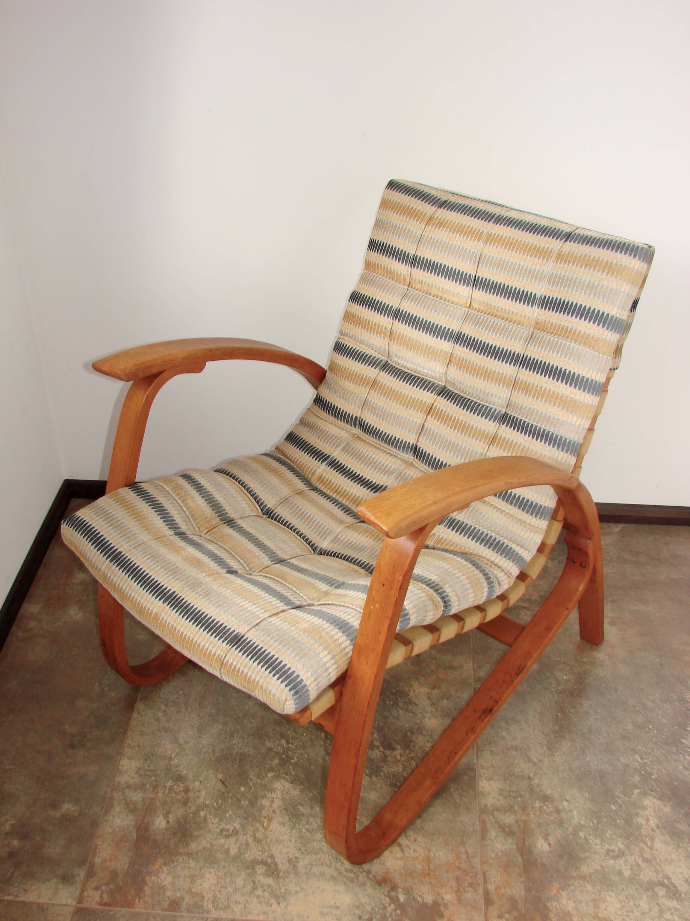 Jan Vaněk armchair, Závody Projekt, 1930s, Czechoslovak modernism