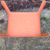 Coffee table orange fiberglass