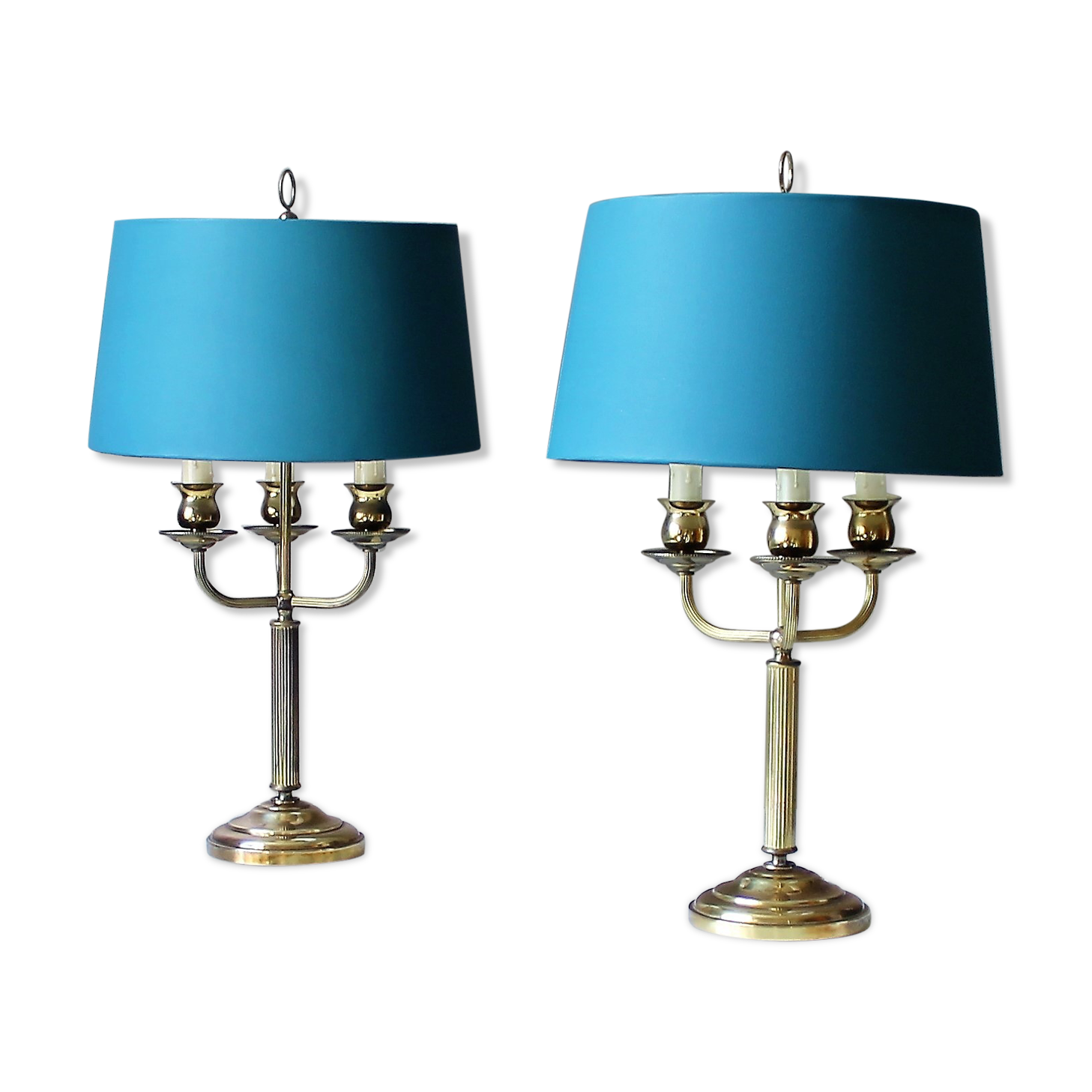 Paire de lampes bouillottes 19é style empire