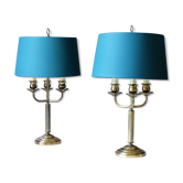 Paire de lampes bouillottes 19é style empire