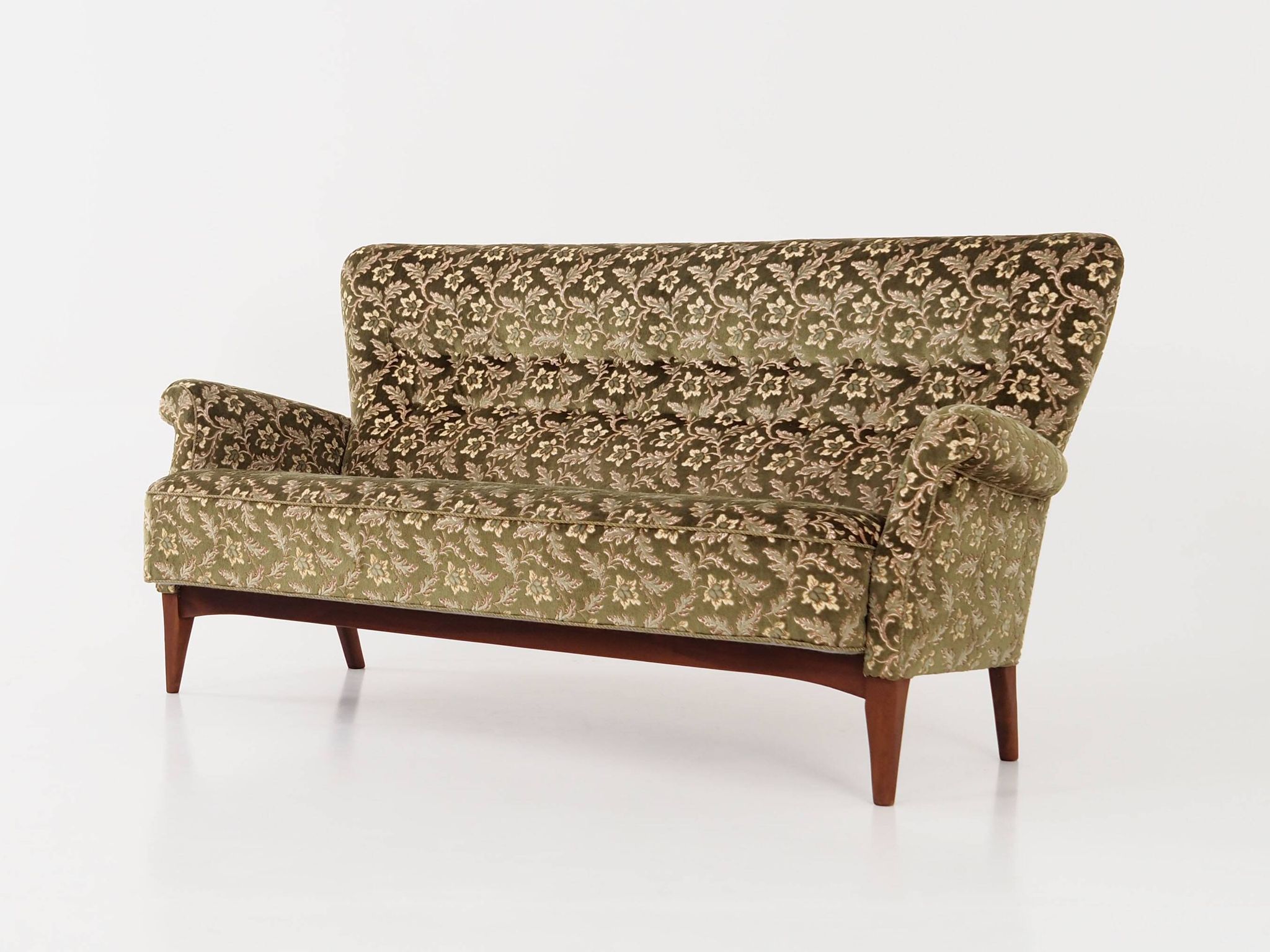 Beech sofa, Danish design, 1960s, manufacturer: Fritz Hansen