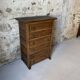 Scottish chest of drawers in olive wood – 6 drawers