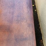 Beautiful 1940s beechwood desk with drop-leaf front