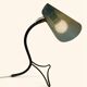 Lampe "Cocotte" en Rigitule Vert dans le style de Mathieu Matégot, 1950s.
