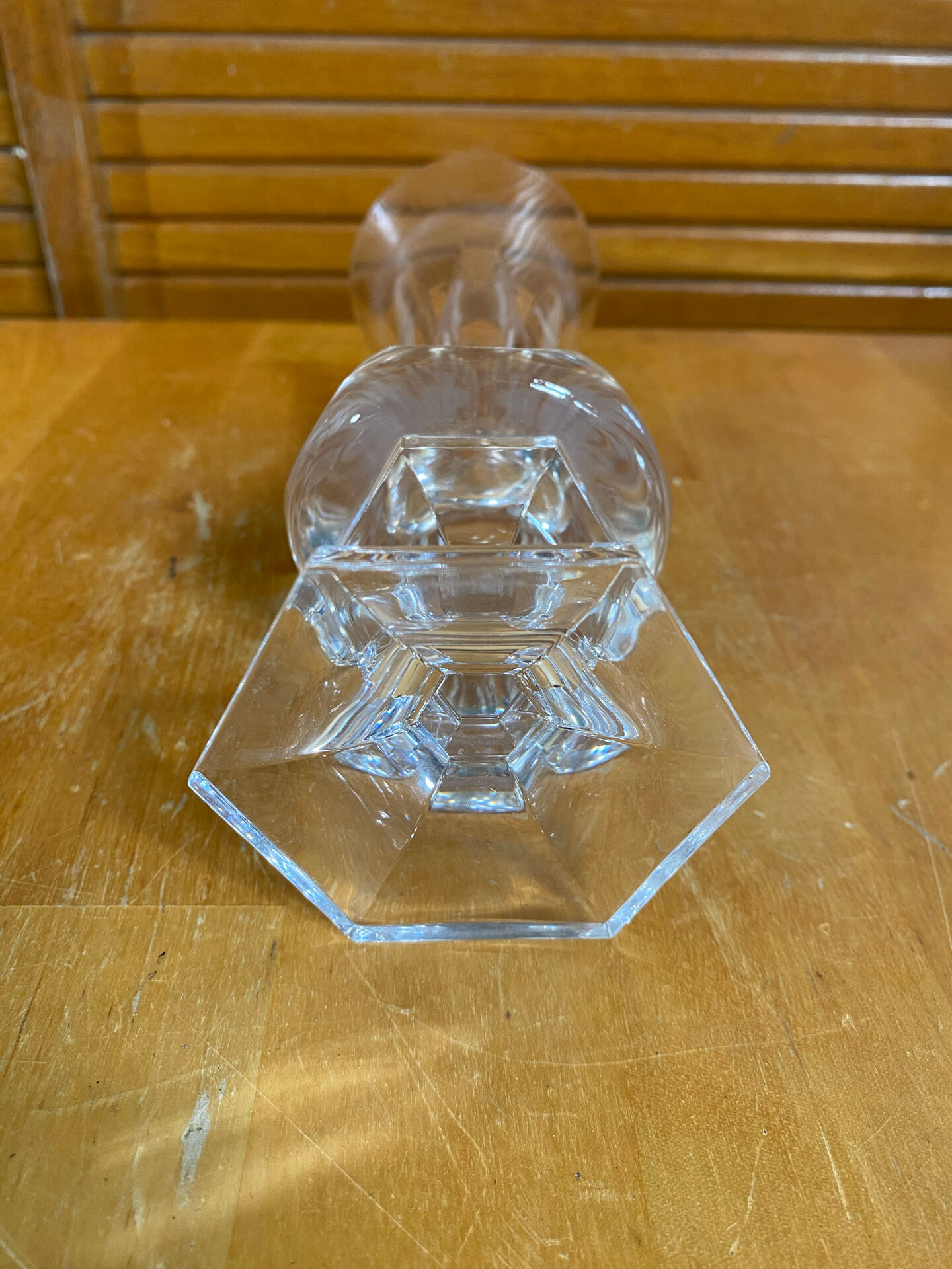 Ancient vase sèvres crystal glassworks moulded cut crystal made in france