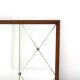 Scandinavian mirror in teak and metal, Sweden, 1960, 118x83cm