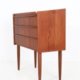 Filigree mid-century teak chest of drawers / Danish modern design / 1960s
