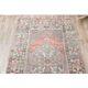 1970s Turkish Oushak Handmade Wool Cotton Brown Runner Rug 108x193