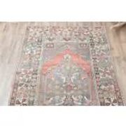 1970s Turkish Oushak Handmade Wool Cotton Brown Runner Rug 108x193