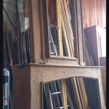 Cheminée et trumeau de château XVIIIe en chêne