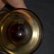 Vintage 70s glasses with amber block feet