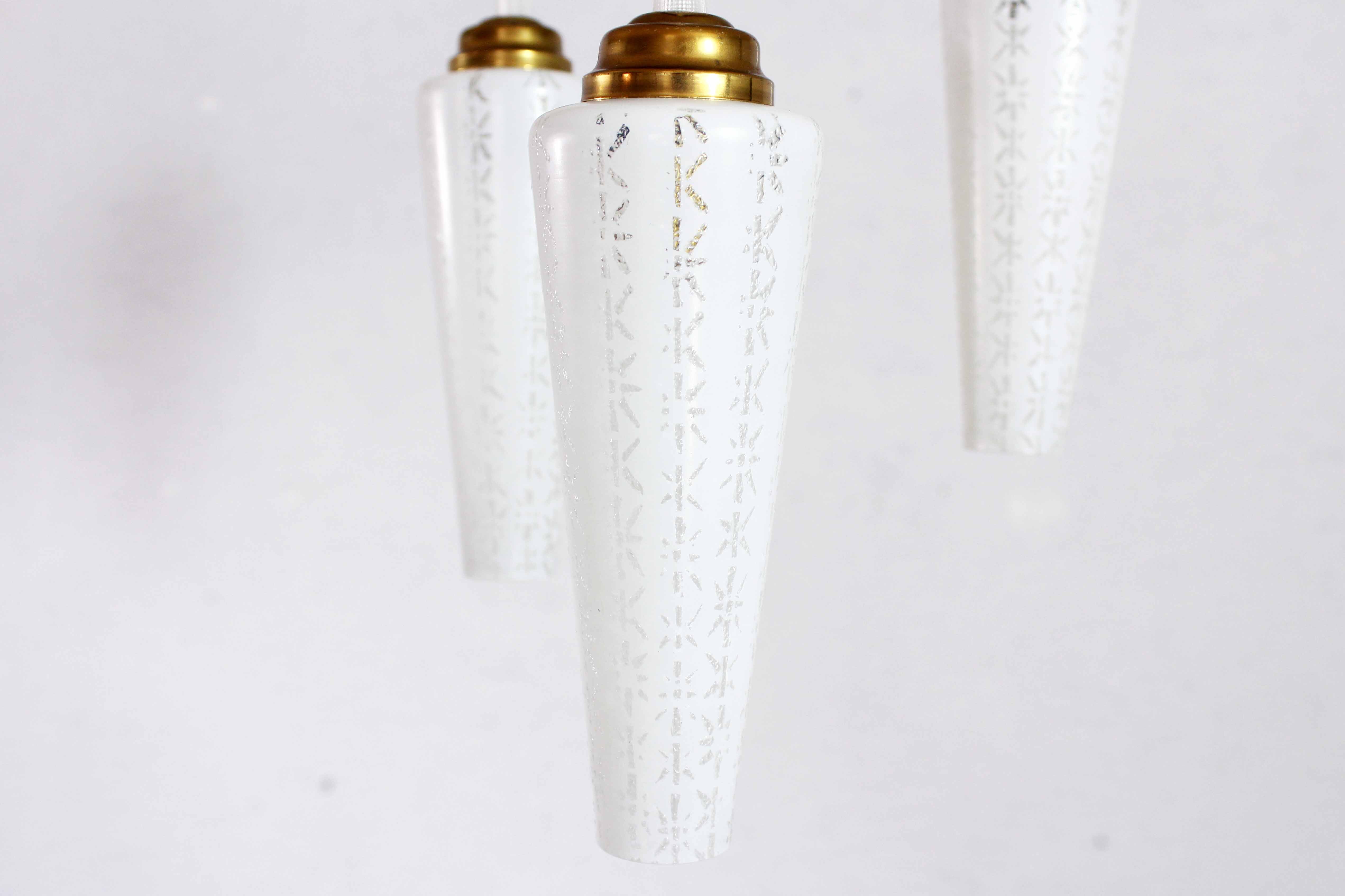 "boomerang"  chandelier 1960