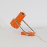 Wall spotlight lamp or to pose orange and vintage chrome, 1960