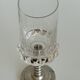 Series of six crystal water glass with tin foot 92° 280 ml