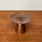 Handmade German copper candlestick from the mid-century by AWD, 1960s.