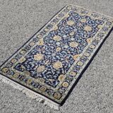 Tapis d'orient iran kashan- fait main  - dimensions: 1.37 x 0.68 cm