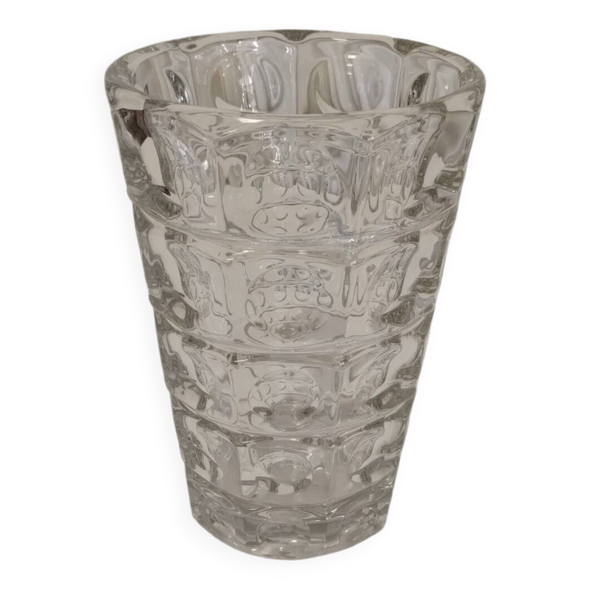 Czechoslovakia crystal vase