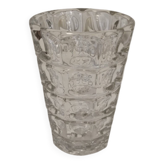 Vase en cristal de Tchécoslovaquie