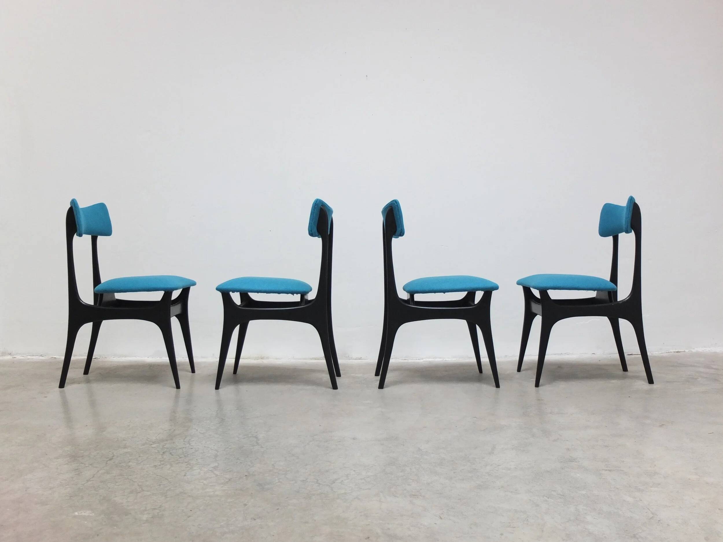 Set of 4 'S3' dining chairs by Alfred Hendrickx for Belform, 1950s