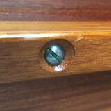 Mid-century teak coffee table by Ole Wanscher for Poul Jeppesens Møbelfabrik.