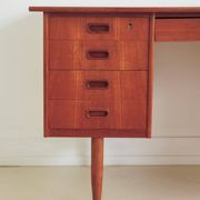 Bureau en teck massif danois vintage