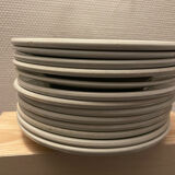 White porcelain plates