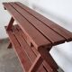 Paire de bancs pliant de  jardin  en bois