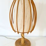 Louis Sognot rattan lamp