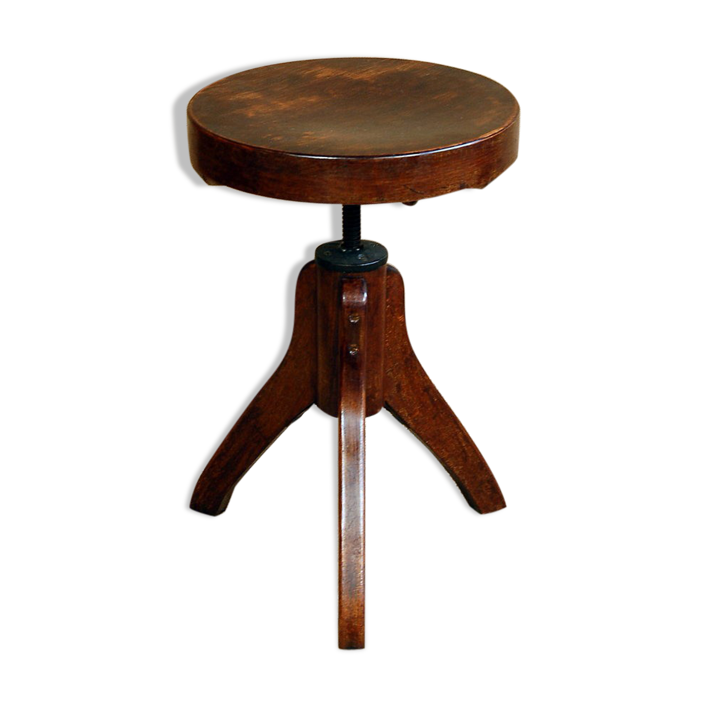 Workshop or piano swiveling stool 50s