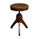 Workshop or piano swiveling stool 50s