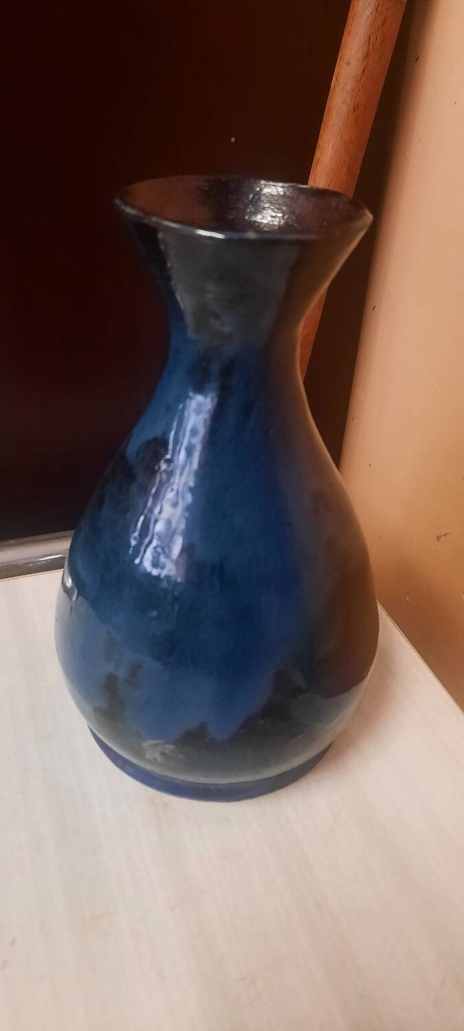 Glazed terracotta vase