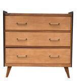 Commode pieds compas 1960