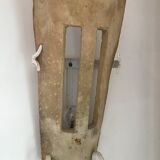 Lot of three terracotta and wrought iron appliques