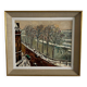 Oil on canvas boulevard scene in Paris 20th century in the style of Marquet