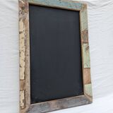 Slate - polychrome wooden blackboard